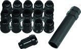 Quadboss Spline Lug Nuts 608819 Nuts, Drive, Locking, Conical Seat, Standard, Steel, Black, 12mm x 1.50 RH Thread Size, Set of 16 thumbnail 2