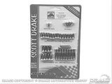 Scott Drake Interior Trim Screw Kits ITS-65-FB Screws, Interior, Steel, Chrome, Ford, Fastback, Kit thumbnail 1