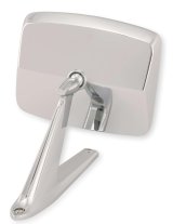 Scott Drake Replacement Outside Mirrors C7TZ-17696-M Side View Mirrors, Mirrors, Flat, Manual, Square Shape, Chrome Diecast Housing, Left or Right, Ford, Each thumbnail 4