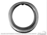 Scott Drake Exhaust Trim Rings C5ZZ-5C299-A Ring, Stainless Steel, Polished, Ford, Each thumbnail 1