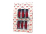 Scott Drake Replacement Taillight Components KIT-ELC-3 Bezels, Lenses, Gaskets, Ford, Kit thumbnail 1