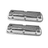 Scott Drake Original-Style Valve Covers C8OZ-6A582-C Covers, Original-Style, Stock Height, Chrome, Powered by Ford Top Style, Ford, Small Block Windsor, Pair thumbnail 2
