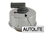 Scott Drake Valve Cover Oil Caps C8AZ-6766-B Cap, Round, Twist-in, Steel, Chrome, Autolite Top Style, PCV Elbow, Ford, Mercury, Each thumbnail 1