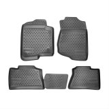 Westin Profile Floor Liners 74-27-41001 Mats, Liners, Front/Second Seat, Rubberized Polymer, Black, Logo, Mercedes-Benz, Set thumbnail 5