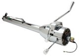 Brothers Trucks Chrome Automatic Tilt Steering Columns CSCU30A Columns, Tilt, Steel, Bright Finish, 30 in. Length, Automatic, One Inch DD, Chevy, GMC, Each thumbnail 1