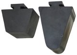 Brothers Trucks Axle Bumpers AXB637L Frame Bump Stops, Bumpers, Wedge Shape, Push-in, Rubber, Black, Rear, Chevrolet, GMC, Each thumbnail 1