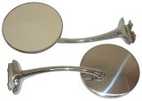 Brothers Trucks Peep Mirrors OPM072S Mirror, Blindspot, Round, Manual, 4.000 in. Diameter, Chevy, GMC, Each thumbnail 1