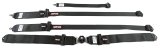 Simpson HANS Compatible Camlock 5-Point Harness 29110BKHR1X Harness, Complete, 5-Point, Camlock, Rotary-Style, Individual-Type, Bolt-In, Black, Black Hardware, Each thumbnail 1