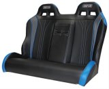 Simpson Vortex UTV and Off-Road Rear Bench Seats 116-510-305 Powersports Seats, Seats, Vinyl, Black/Charcoal, Polaris, Each thumbnail 1
