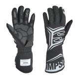 Simpson Magnata Racing Gloves MGMK Driving Gloves, Gloves, One Layer, Nomex®, Black/Gray, FIA 8856-2018, SFI 3.5/5, Medium, Pair thumbnail 6