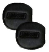 Simpson Door Latch Pads 2021K Components, Pads, Black Logo, Pair thumbnail 2