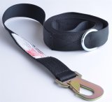 Simpson Tow Straps 35008BK Strap, Polyester, Black, 2.0 in. Width, 15 ft. Length, 4,800 lbs. Rated, Metal Ring Ends, Each thumbnail 1