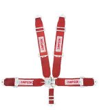 Simpson Latch & Link 5-Point Harness 29063R Harness, Complete, Latch, Individual-Type, Bolt-In, Floor Mount, Red, Each thumbnail 2