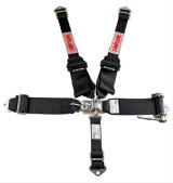 Simpson Ratchet 5-Point Harness SB51203 Harness, Complete, Latch, Individual-Type, Ratchet, Bolt-In, Floor/Roll Bar Mount, Black, Each thumbnail 1