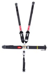 Simpson Ratchet 5-Point Harness SB51203 Harness, Complete, Latch, Individual-Type, Ratchet, Bolt-In, Floor/Roll Bar Mount, Black, Each thumbnail 2