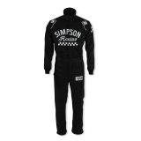 Simpson Checkers Racing Suits CK02321 Driving Suit, Checkers, One-piece, Double Layer, Nomex, Black/White, SFI 3.2A/5, Men's Large, Each thumbnail 5