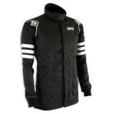 Simpson Racing Classic SFI-5 Jackets C402412 Driving Jacket, Double Layer, Satin/Twill, Nomex®, X-Large, Black with White Stripes, Each thumbnail 2