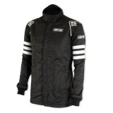 Simpson Racing Classic SFI-5 Jackets C402412 Driving Jacket, Double Layer, Satin/Twill, Nomex®, X-Large, Black with White Stripes, Each thumbnail 3