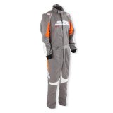Simpson Airspeed Racing Suits AS05521 Driving Suit, Airspeed, One-piece, Double Layer, Nomex, Alloy/Orange/White, SFI 3.2A/5, Men's 2X-Large, Each thumbnail 1
