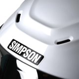 Simpson Speed Bandit Series Helmets SPBXL1 Helmet, Series, Full Face, EPS Liner, Gloss White, ECE approved, X-Large, Each thumbnail 3