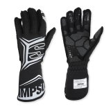 Simpson Magnata Racing Gloves MGSK Driving Gloves, Gloves, One Layer, Nomex®, Black/Gray, FIA 8856-2018, SFI 3.5/5, Small, Pair thumbnail 2