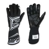 Simpson Magnata Racing Gloves MGSK Driving Gloves, Gloves, One Layer, Nomex®, Black/Gray, FIA 8856-2018, SFI 3.5/5, Small, Pair thumbnail 5
