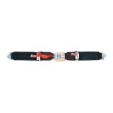 Simpson Latch & Link Lap Belts 2-Point Harness 29020BK Harness, Belt, Latch, Clip-In, Floor Mount, Black, Each thumbnail 1