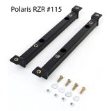 Simpson UTV Seat Mounts 115 Brackets, Vortex Mounting Rails, Adapter Style, Steel, Black, Polaris, Pair thumbnail 2