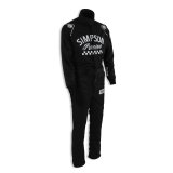 Simpson Checkers Racing Suits CK02421 Driving Suit, Checkers, One-piece, Two Layers, Nomex®, Black/White, SFI 3.2A/5, Men's X-Large, Each thumbnail 7