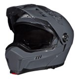 Simpson Journey Bandit Helmets JB4MD Helmets, Bandit, Modular, Gloss Gray, DOT/ECE-Approved, Medium, Each thumbnail 2