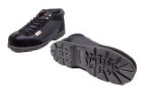 Simpson Garage Crew Shoes 57125BK Shoes, Crew, Mid-top, Wick Liner, Suede/Canvas Outer, Black, Mens Size 12 1/2, Pair thumbnail 2