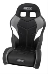 Simpson 170 Aggressor UTV Seats 110-305 Powersports Seat, Aggressor, Vinyl, Black/Gray/White, Front Bucket, Off-Road, Each thumbnail 1