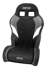 Simpson 170 Aggressor UTV Seats 110-305 Powersports Seat, Aggressor, Vinyl, Black/Gray/White, Front Bucket, Off-Road, Each thumbnail 2