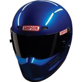 Simpson SA2020 Super Bandit Series Helmets 7210035 Helmet, Bandit, Full Face, Gloss Blue, Snell SA2020, Large, Each thumbnail 2