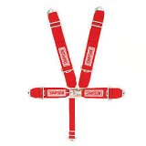 Simpson Latch & Link 5-Point Harness 29061R Harness, Complete, Latch, Individual-Type, Bolt-In, Floor Mount, Red, Each thumbnail 2