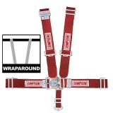 Simpson Latch & Link 5-Point Harness 29064R Harness, Complete, Latch, Individual-Type, Wraparound, Roll Bar Mount, Red, Each thumbnail 1