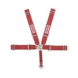 Simpson Latch & Link 5-Point Harness 29064R Harness, Complete, Latch, Individual-Type, Wraparound, Roll Bar Mount, Red, Each thumbnail 2