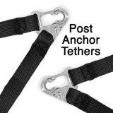 Simpson Hybrid Sport Restraints HSYTH11PA Head and Neck Restraint Systems, Sport, In-seat Model, Post Clip Tether, Post Anchor, SFI 38.1, for Youth Chest Size 26.00-30.00 in., Each thumbnail 3