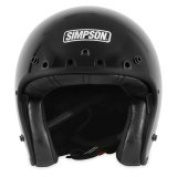 Simpson Chopper Series Helmets CHOP2XL Helmet, Series, Open Face, Black, Gloss, DOT-Approved, X-Large, Each thumbnail 1
