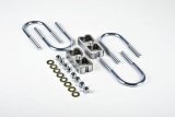 Belltech Rear Block Kits 6000 Lowering Blocks/U-Bolts, Aluminum, 1.00 in. Drop, Rear, for 3.00 in. Axle Tube Diameter, Chevy, GMC/Isuzu, Kit thumbnail 2