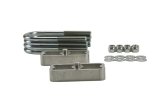 Belltech Rear Block Kits 6000 Lowering Blocks/U-Bolts, Aluminum, 1.00 in. Drop, Rear, for 3.00 in. Axle Tube Diameter, Chevy, GMC/Isuzu, Kit thumbnail 3