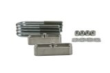 Belltech Rear Block Kits 6000 Lowering Blocks/U-Bolts, Aluminum, 1.00 in. Drop, Rear, for 3.00 in. Axle Tube Diameter, Chevy, GMC/Isuzu, Kit thumbnail 4