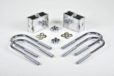 Belltech Rear Block Kits 6202 Lowering Blocks, U-Bolts, Aluminum, 3 in., Rear, Chevy, GMC, Isuzu, Mitsubishi, for Nissan, Toyota, Kit thumbnail 2