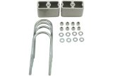 Belltech Rear Block Kits 6202 Lowering Blocks, U-Bolts, Aluminum, 3 in., Rear, Chevy, GMC, Isuzu, Mitsubishi, for Nissan, Toyota, Kit thumbnail 3