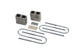 Belltech Rear Block Kits 6203 Lowering Blocks, U-Bolts, Aluminum, 4 in., Rear, Chevy, GMC, Isuzu, Mitsubishi, for Nissan, Toyota, Kit thumbnail 3
