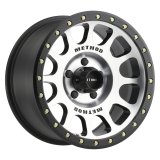 Method Race Wheels MR305 NV Machined Face with Matte Black Lip MR30578555300 Wheel, Race, NV, Aluminum, Black/Machined, 17 in. x 8.5 in., 5 x 5.5 in./5 x 139.70mm Bolt Circle, 4.75 in. Backspace, Each thumbnail 1
