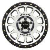 Method Race Wheels MR305 NV Machined Face with Matte Black Lip MR30578555300 Wheel, Race, NV, Aluminum, Black/Machined, 17 in. x 8.5 in., 5 x 5.5 in./5 x 139.70mm Bolt Circle, 4.75 in. Backspace, Each thumbnail 2