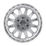 Method Race Wheels MR304 Double Standard Machined MR30478560300 Wheels, Machined, Aluminum, Matte Silver, 17 in. x 8.50 in., 6 x 5.50 in. Bolt Circle, 4.750 in. Backspacing, Each thumbnail 2