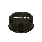 Method Race Wheels Center Caps CP-CWHB93 Wheel Cap, Push-Through, 3.700 in. Diameter, Flat, Plastic, Matte Black, Silver Embossed Logo, 5 x 5 in. Bolt Pattern, Each thumbnail 1