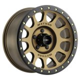 Method Race Wheels MR305 NV Matte Bronze with Black Ring MR30529058925 Wheel, NV, Aluminum, Bronze/Black, 20 in. x 9 in., 5 x 150mm Bolt Circle, 6 in. Backspace thumbnail 1